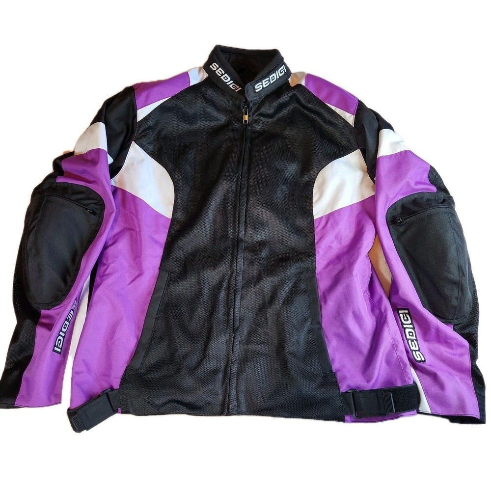 SEDICI Motorcycle Riding Jacket #16 Womens Xl Purple Armored